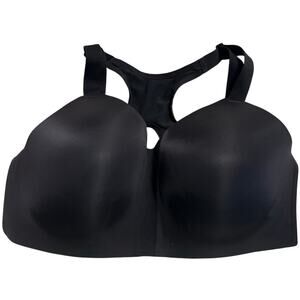 Nike Racer Back Sports Bra Size 40DD Workout Athleisure Black Support